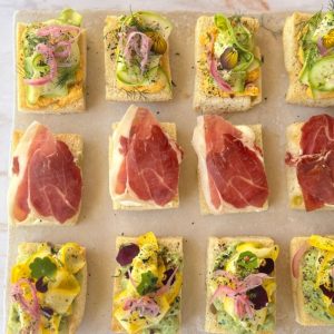 Box Focaccia toastée ou pain complet :24pcs