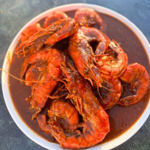 Cari de gambas aux épices