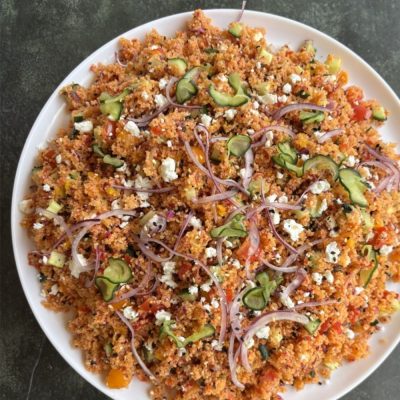 Taboulé Gourmand à la Feta & Confettis de Légumes d’Été (accompagnement)