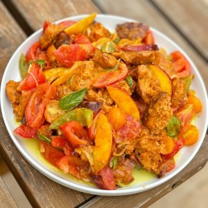 Tomates d’Été & Panzanella Crémeuse (accompagnement)